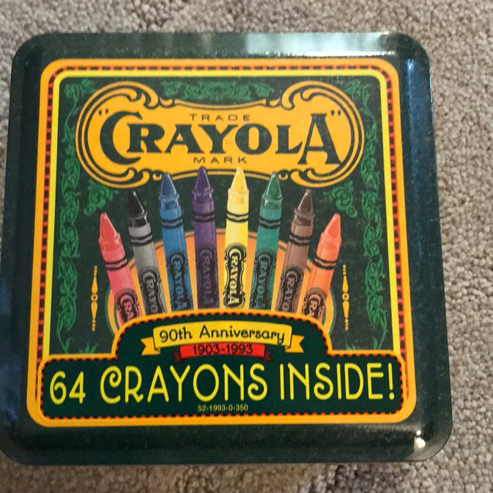 Crayola crayons 90 anniversary tin NWT